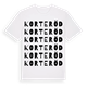 Korteröd ordlek t-shirt