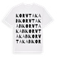 Korvtakan ordlek t-shirt