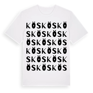 Kös ordlek t-shirt – ekologisk bomull t-shirt från Pinshirt