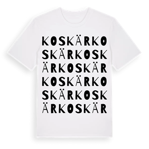 Koskär ordlek t-shirt – ekologisk bomull t-shirt från Pinshirt