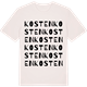 Vintage White t-shirt med Kosten ordlek t-shirt