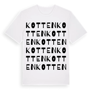 Kotten ordlek t-shirt – ekologisk bomull t-shirt från Pinshirt