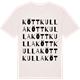 Vintage White t-shirt med Köttkulla ordlek t-shirt
