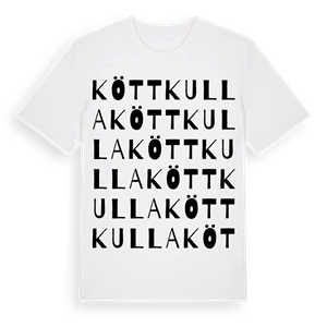 Köttkulla ordlek t-shirt – ekologisk bomull t-shirt från Pinshirt