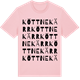 Pink Cotton t-shirt med Köttnekärr ordlek t-shirt