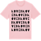 Pink Cotton t-shirt med Koven ordlek t-shirt