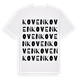 White t-shirt med Koven ordlek t-shirt