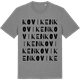 Mid Heather Gray t-shirt med Koviken ordlek t-shirt