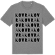 Mid Heather Gray t-shirt med Kovra ordlek t-shirt