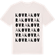 Vintage White t-shirt med Kovra ordlek t-shirt