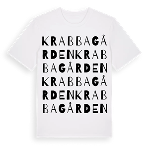 Krabbagården ordlek t-shirt – ekologisk bomull t-shirt från Pinshirt