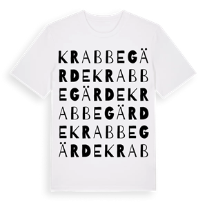 Krabbegärde ordlek t-shirt – ekologisk bomull t-shirt från Pinshirt