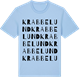 Blue Soul t-shirt med Krabbelund ordlek t-shirt