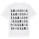 Krabbhall ordlek t-shirt