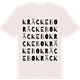 Vintage White t-shirt med Kräckebo ordlek t-shirt