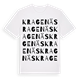 Kragenäs ordlek t-shirt