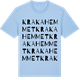 Blue Soul t-shirt med Krakahemmet ordlek t-shirt