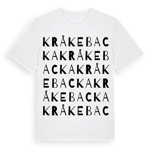 Kråkebacka ordlek t-shirt – ekologisk bomull t-shirt från Pinshirt