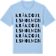 Blue Soul t-shirt med Kråkegullsholmen ordlek t-shirt