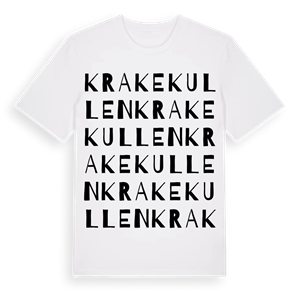 Krakekullen ordlek t-shirt – ekologisk bomull t-shirt från Pinshirt