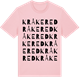 Pink Cotton t-shirt med Kråkered ordlek t-shirt
