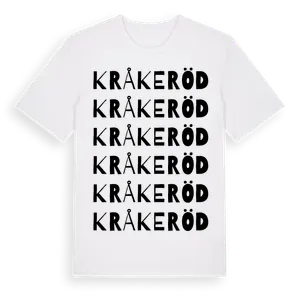 Kråkeröd ordlek t-shirt – ekologisk bomull t-shirt från Pinshirt