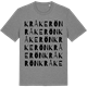 Mid Heather Gray t-shirt med Kråkerön ordlek t-shirt