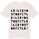 Vintage White t-shirt med Kråkerydstorpet ordlek t-shirt