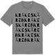Mid Heather Gray t-shirt med Kråkeskären ordlek t-shirt