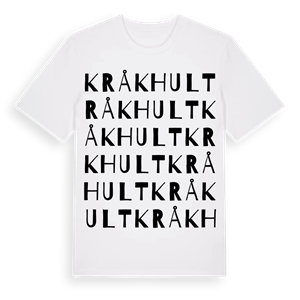 Kråkhult ordlek t-shirt – ekologisk bomull t-shirt från Pinshirt