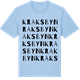 Blue Soul t-shirt med Kraksbyn ordlek t-shirt