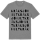 Mid Heather Gray t-shirt med Kråksjöhult ordlek t-shirt