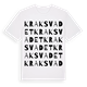 Kraksvadet ordlek t-shirt