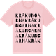 Pink Cotton t-shirt med Kråkungarna ordlek t-shirt
