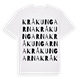 White t-shirt med Kråkungarna ordlek t-shirt