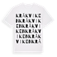 White t-shirt med Kråkviken ordlek t-shirt