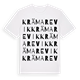White t-shirt med Krämarevik ordlek t-shirt