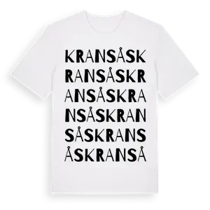 Kransås ordlek t-shirt – ekologisk bomull t-shirt från Pinshirt