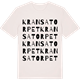 Vintage White t-shirt med Kransatorpet ordlek t-shirt