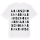 Kranseholmarna ordlek t-shirt
