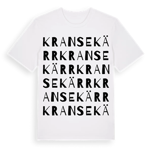 Kransekärr ordlek t-shirt – ekologisk bomull t-shirt från Pinshirt