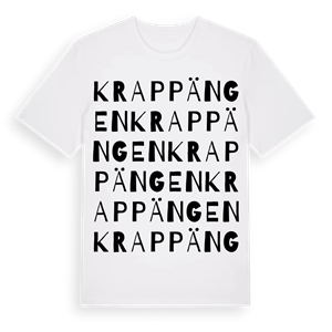 Krappängen ordlek t-shirt – ekologisk bomull t-shirt från Pinshirt