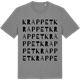 Mid Heather Gray t-shirt med Krappet ordlek t-shirt
