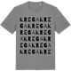 Mid Heather Gray t-shirt med Krega ordlek t-shirt