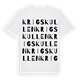 Krigskullen ordlek t-shirt