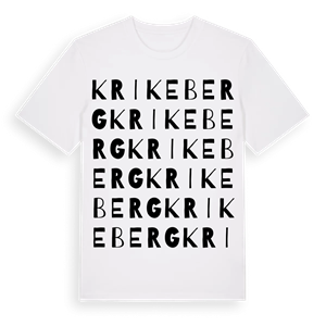 Krikeberg ordlek t-shirt – ekologisk bomull t-shirt från Pinshirt
