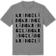 Mid Heather Gray t-shirt med Kringeläng ordlek t-shirt