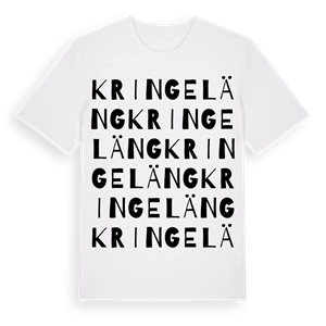 Kringeläng ordlek t-shirt – ekologisk bomull t-shirt från Pinshirt