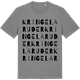 Mid Heather Gray t-shirt med Kringelaruder ordlek t-shirt