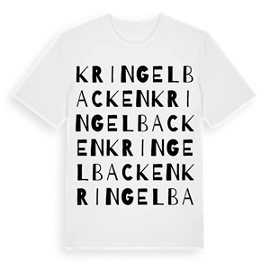 Kringelbacken ordlek t-shirt – ekologisk bomull t-shirt från Pinshirt